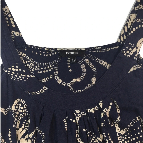 WS634 EXPRESS Floral Print Halter Top Blouse L - Picture 3 of 5